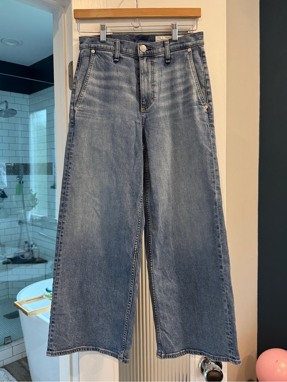 Rag & Bone Andi High Rise Wide Leg Jeans Size 25
